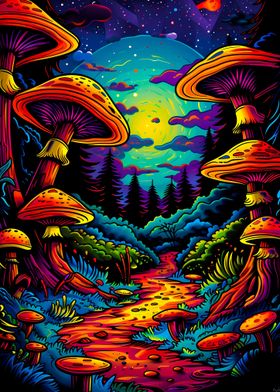 Psychedelic mushroom 08