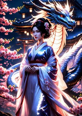 Geisha Japan Dragon Cherry