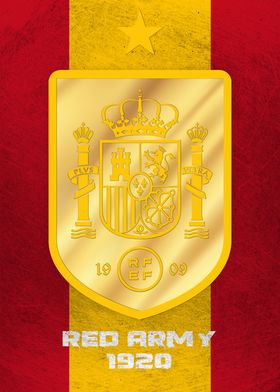 Spanish Football Team Red 