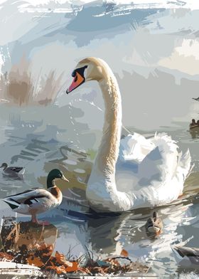 Paint Swan Nature