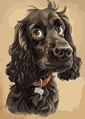 Cocker Spaniel Caricature