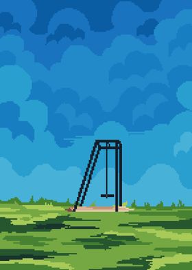 Swinging Pixel Art