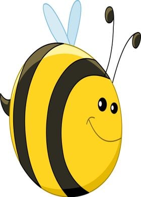 Chubby Funny Bee Design