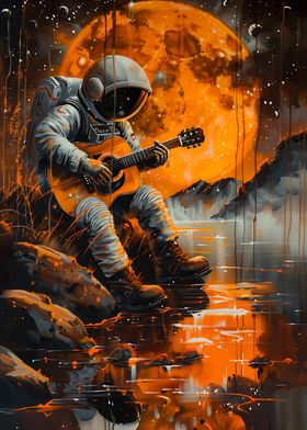 Astronaut Orange Moonlight