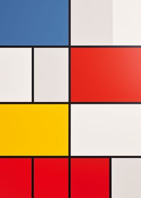 Piet Mondrian style art