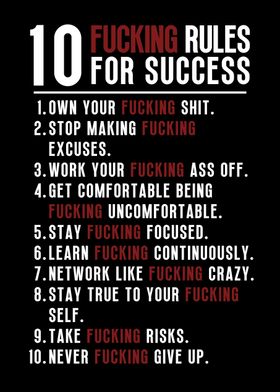 10 Rules For Success