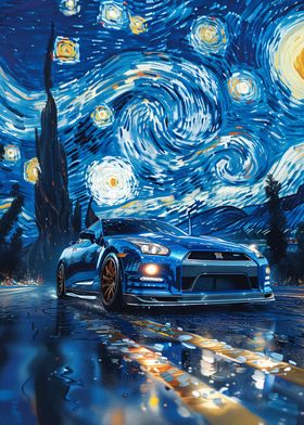 Nissan GTR Starry Night