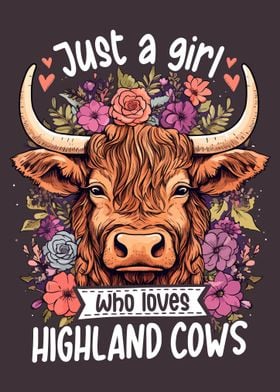 Just A Girl Highland Cows