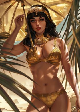 Sexy Cleopatra Gold Bikini