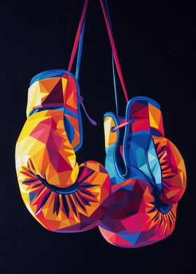 Boxing Gloves Wpap Art