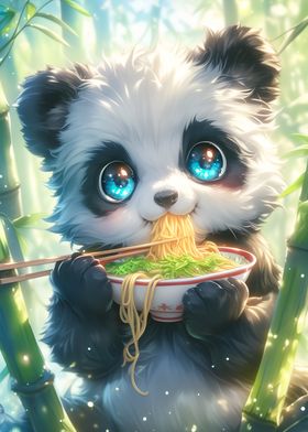 Cute Bamboo Panda Ramen