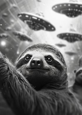 UFO Alien Sloth