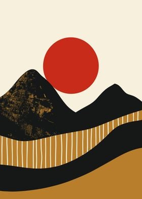 Abstract Mountainscape