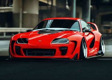 Toyota Supra Mk4 Red