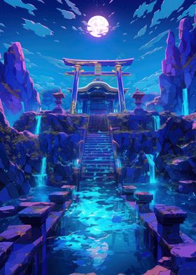 Moonlit Temple