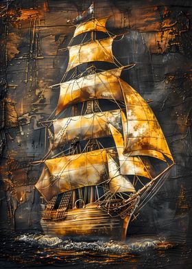 Golden sails