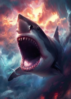 Shark In A Cosmic Storm