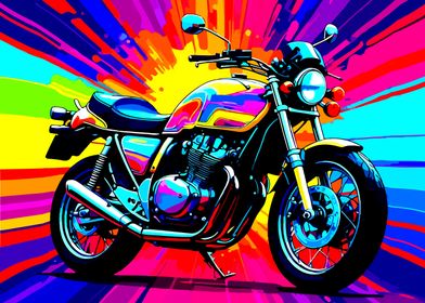 Honda CBX wpap pop art
