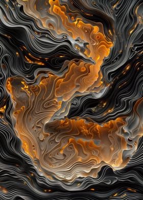 Abstract Lava Art