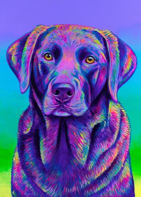 Purple Labrador Dog