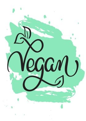 Vegan Lettering Quote