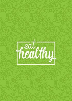 Eat Healthy Style Artwork