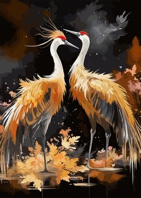 Painting Stork