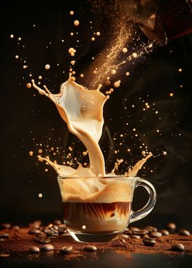 Dynamic Coffee Splash