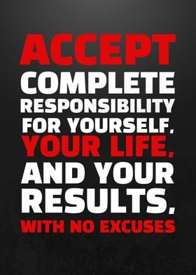 NO EXCUSES MOTIVATIONAL