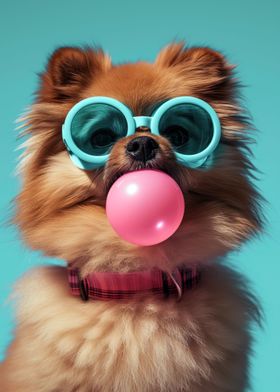 Pomeranian bubblegum