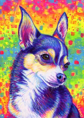 Rainbow Chihuahua Dog