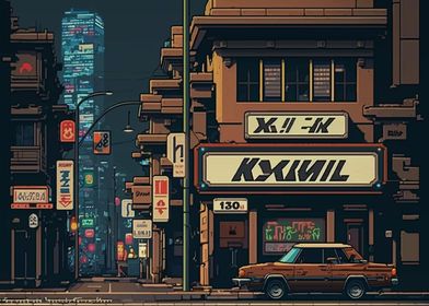 Kawasaki City Pixel Art