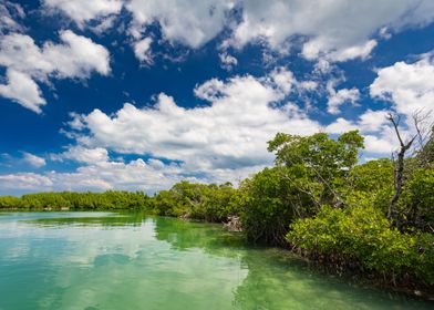 Tropical island in Cuba