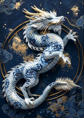 Gilded Porcelain Dragon