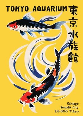 Koi Fish Tokyo Poster