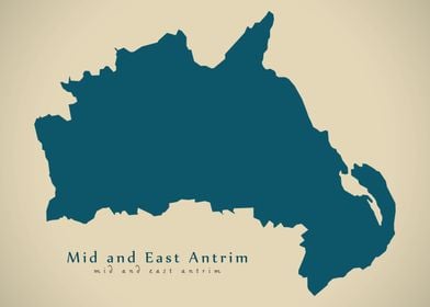 Mid and East Antrim Map