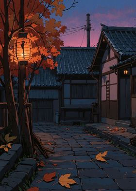 Lanterns Glow in Fall