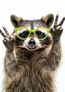 Funny Raccoon Cheers