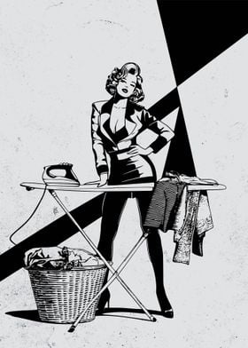 Laundry Pinup Retro