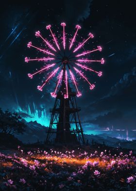 Neon Windmill