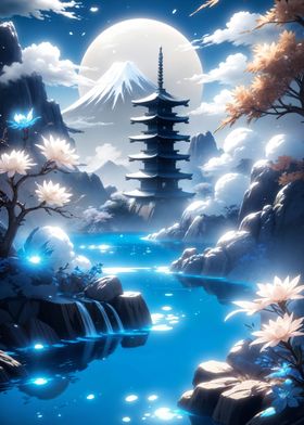 Enchanted Moonlit Torii