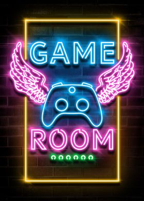 GAME ROOM NEON SIGN ART