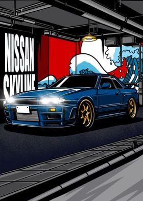 Nissan Skyline JDM Icons