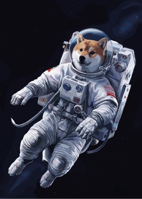 Astronaut Shiba