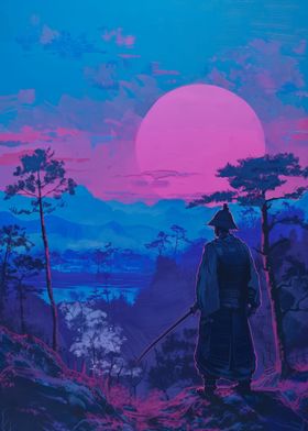 Samurai Japan Painting