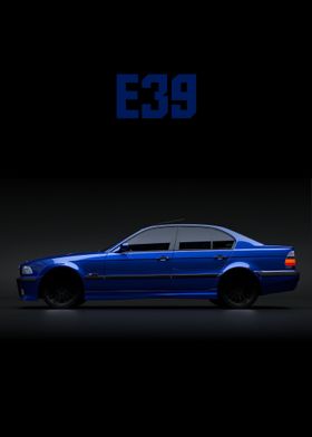 e39 blue cars