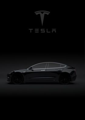 Tesla model 3 black