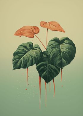 Tropical Leaves Floral Art