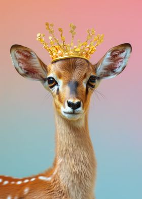 Deer Pastel Crown