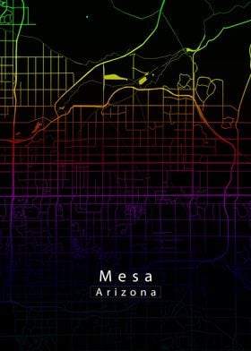 Mesa Arizona City Map